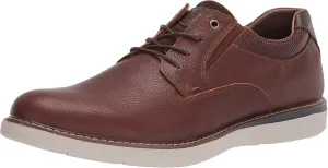 Nunn Bush Men's BAYRIDGE Plain Toe Lightweight Leather LACE-UP Oxford, Brown Multi, 7.5