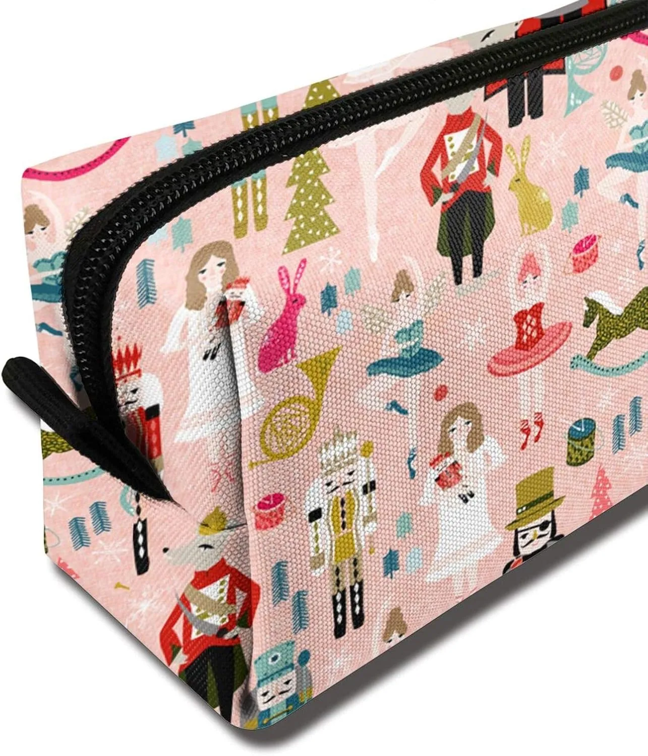 Nutcracker Ballet Makeup Bag Travel Cosmetic Toiletry Organizer Bag For Women