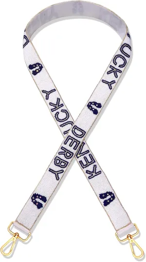 NVENF Beaded Kentucky Derby Purse Strap Replacement Horseshoe Crossbody Shoulder Bag Strap for Handbags Kentucky Derby Outfits Gifts (Style B)