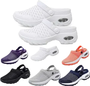 Orthopedic Clogs for Women, Air Cushion Support to Reduce Back and Knee Pressure Orthopedic Womens Walking Shoes