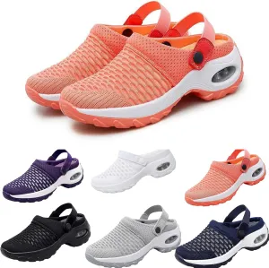 Orthopedic Clogs for Women, Air Cushion Support to Reduce Back and Knee Pressure Orthopedic Womens Walking Shoes