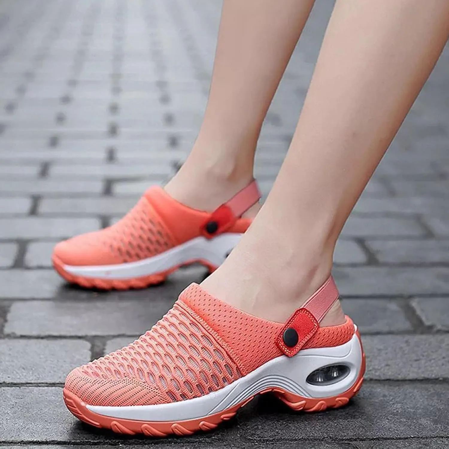 Orthopedic Clogs for Women, Air Cushion Support to Reduce Back and Knee Pressure Orthopedic Womens Walking Shoes