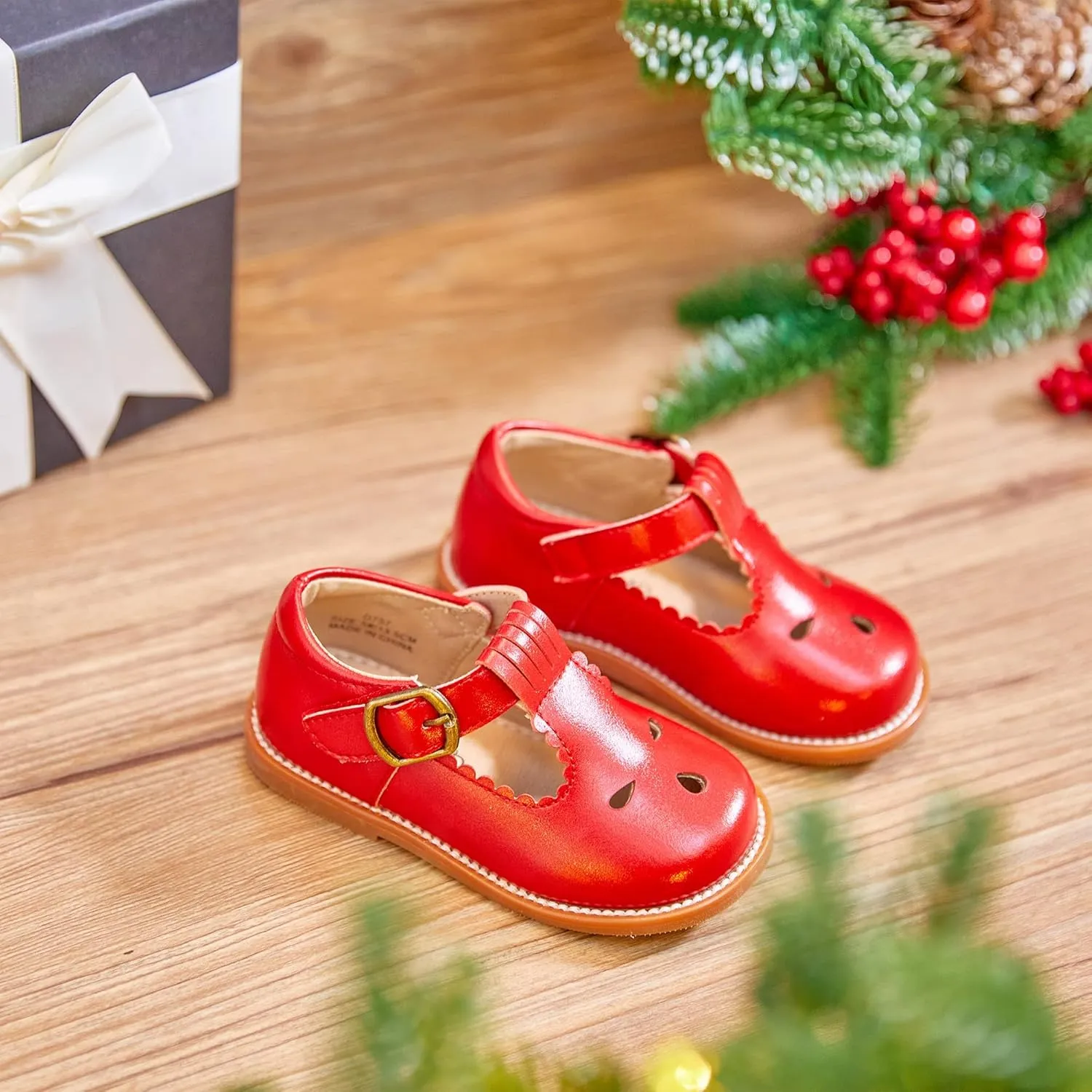 Otter MOMO Toddler/Little Girls Mary Jane Slip-on School Uniform Party Dress Shoes