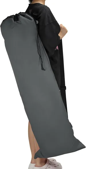 PATIKIL 48 Inch Camp Chair Replacement Bag, Foldable Camping Chair Bag 900D Oxford Large Mouth Carry Bag with Adjustable Shoulder Strap for Outdoor Camping, Gray