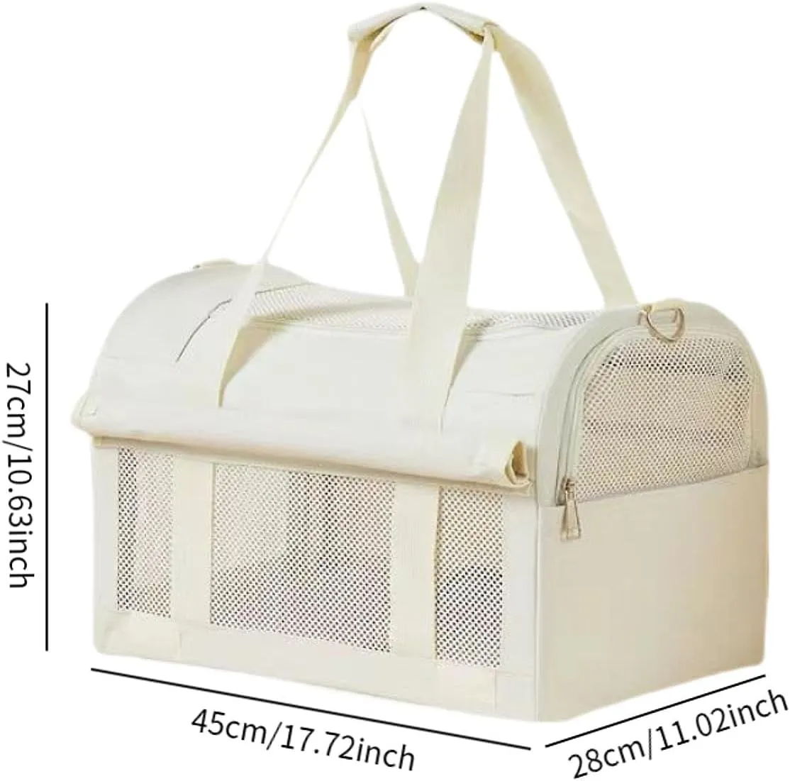 Pet Carrier Bag Crossbody Bag Stylish Foldable Soft Handheld Dog Bag Portable Handbag Multipurpose for Small Dog Cats Outdoor, Cat Bag