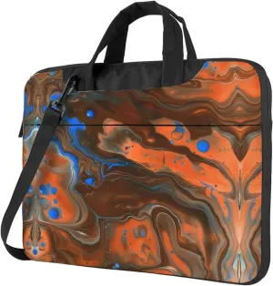 Pigment pooling Laptop bag Protective Laptop Polyester Oxford cloth material Computer Bags Soft fabric lining Laptop Shoulder Bag for 14 Inch