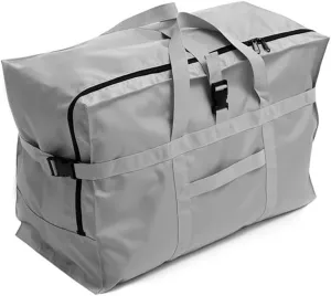 Quality Waterproof Folding Travel Bags Male Large Capacity Luggage Bags Portable Men Women's Air Carrier Package Tote Travel Bag(GRAY)