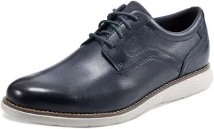 Rockport Men's Garett Plain Toe Oxford, New Dress Blues, 8