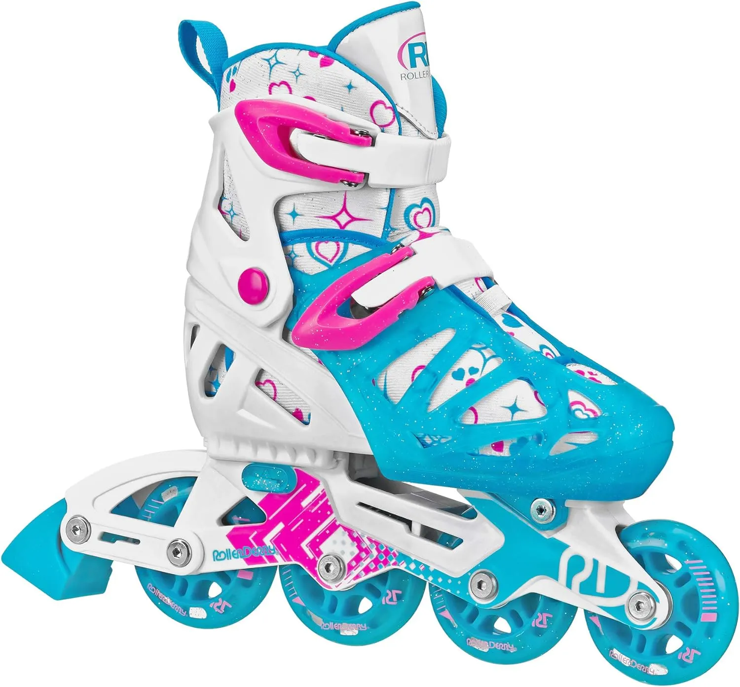 Roller Derby Tracer Adjustable Inline Skates for Boys, Girls, Kids, Beginners