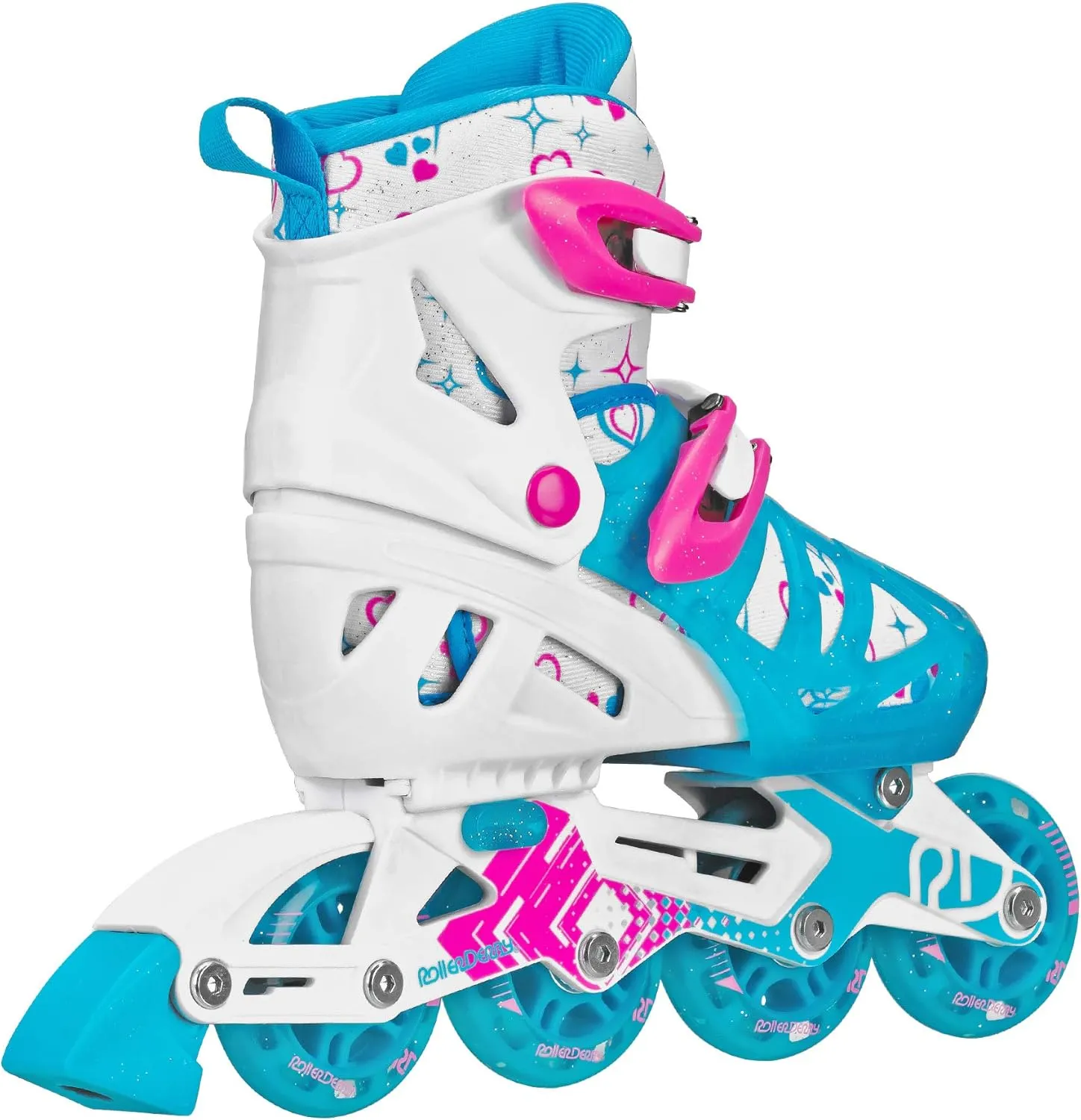 Roller Derby Tracer Adjustable Inline Skates for Boys, Girls, Kids, Beginners