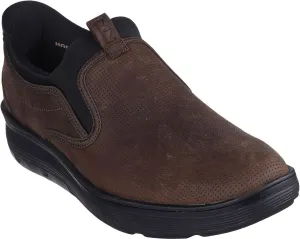 Skechers - Mens Mark Nason: Casual Glide Cell - Baxter Slip On Shoes, Color Red/Brown, Size: 8.5 M US