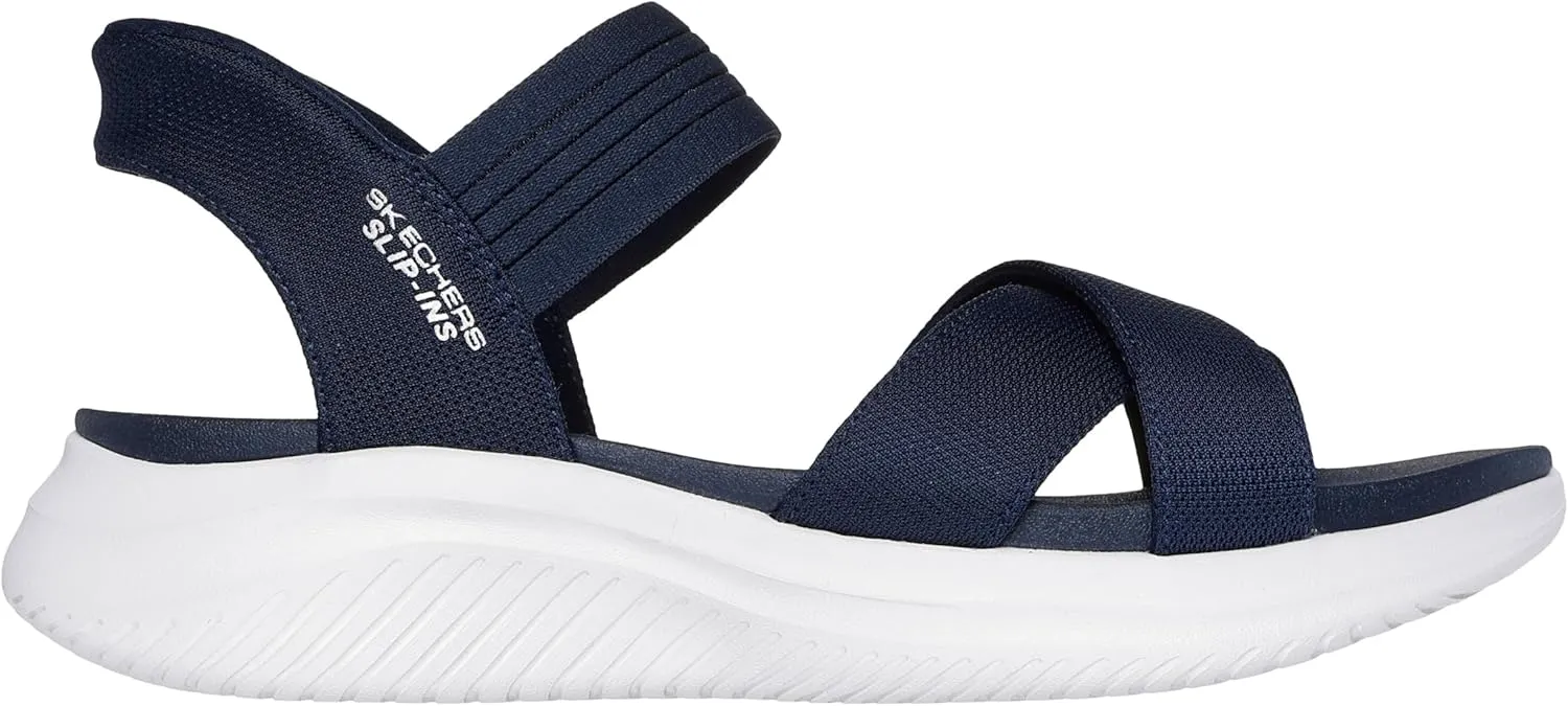 Skechers Women's Ultra Flex 3.0-Never Netter Hands Free Slip-ins Sandal