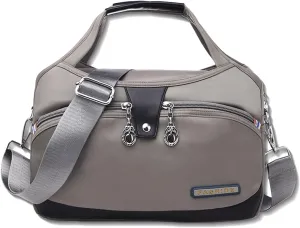 Soft Side Lightweight Underseat Tote Bag, Blaciokamith Tote Bag, Multi-pocket Fashion Waterproof Handbag Crossbody