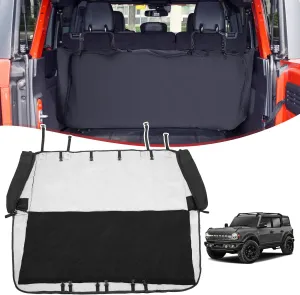 Soft Top Window Organizer Storage Bag Fits for Ford Bronco 2021 2022 2023 2024 4-Door Plush Multi-Layer Soft Top Window Protection Bag