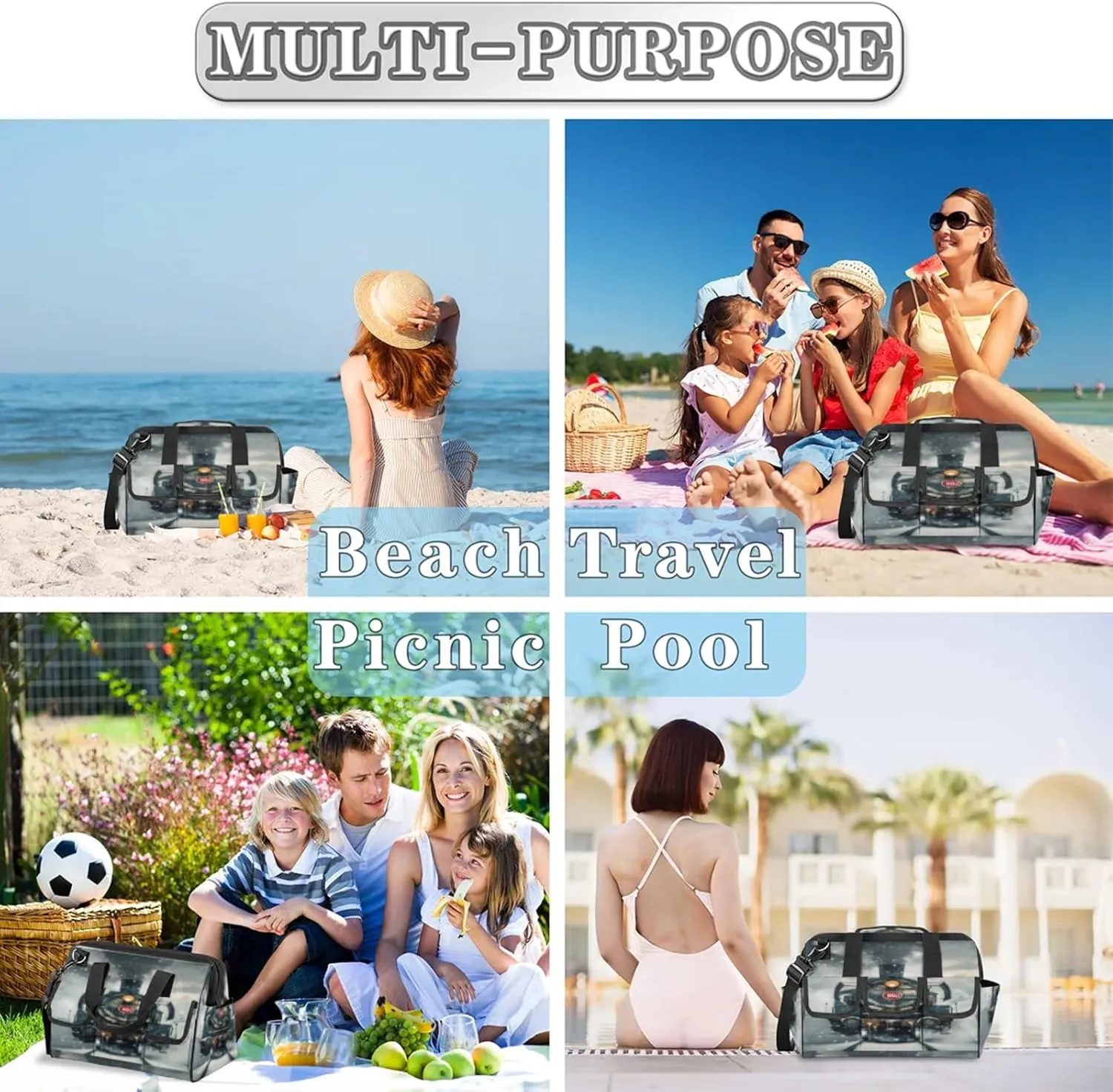 Steam Train Heavy Duty Tool Bags for Men and Women 14.8 Inch, Soft Wide Mouth Tool Tote Organizer Bag with Adjustable Shoulder Strap