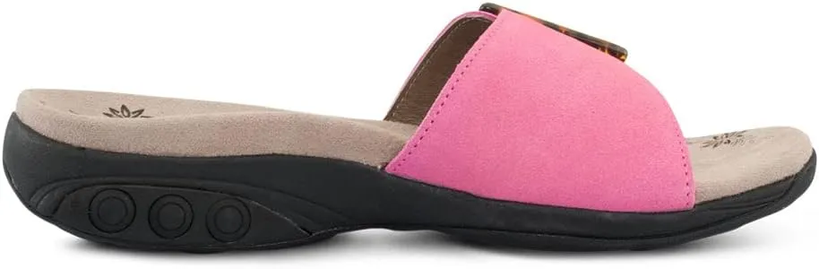 Therafit Mila Women's Suede Adjustable Buckle Slide Sandal