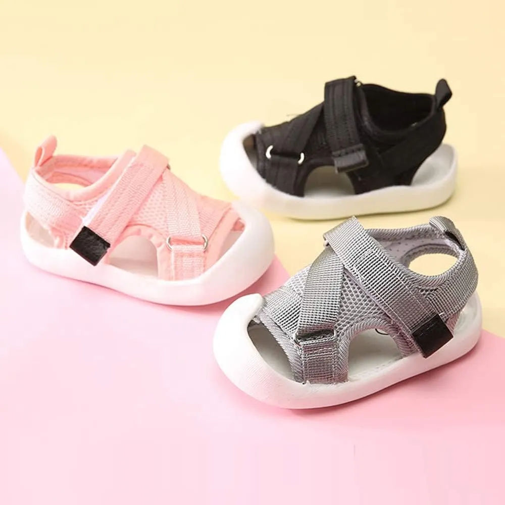 Toddler Boys Girls Unisex Baby Summer Sport Sandals Closed Toe Non-Slip Rubber Sole Pool Beach Mesh Sneakers Lightweight Outdoor Water Shoes