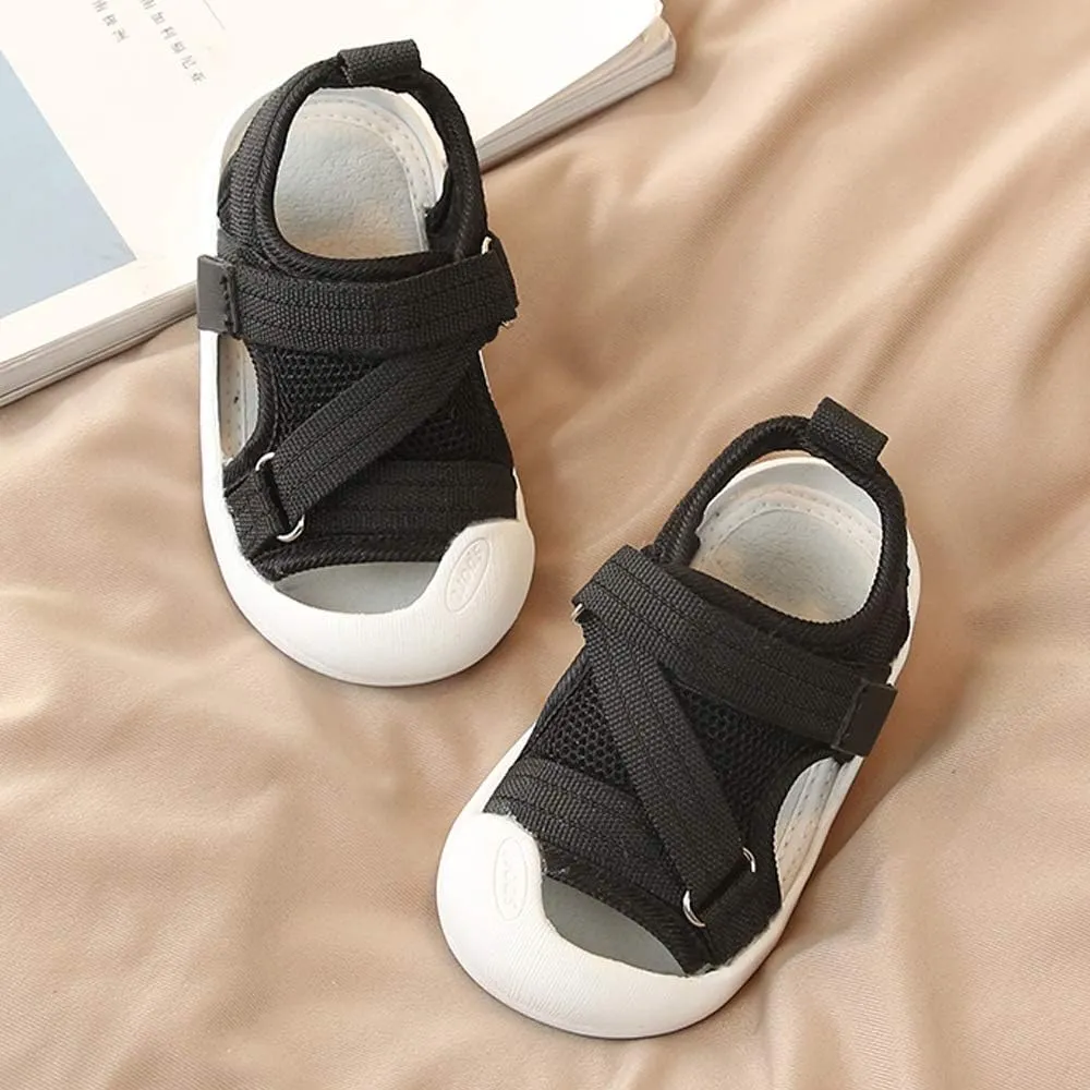 Toddler Boys Girls Unisex Baby Summer Sport Sandals Closed Toe Non-Slip Rubber Sole Pool Beach Mesh Sneakers Lightweight Outdoor Water Shoes