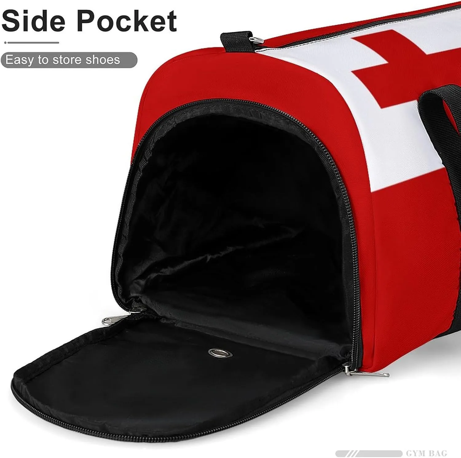 Tonga Flag Travel Duffle for Men Women with Wet Pocket and Shoe Compartment