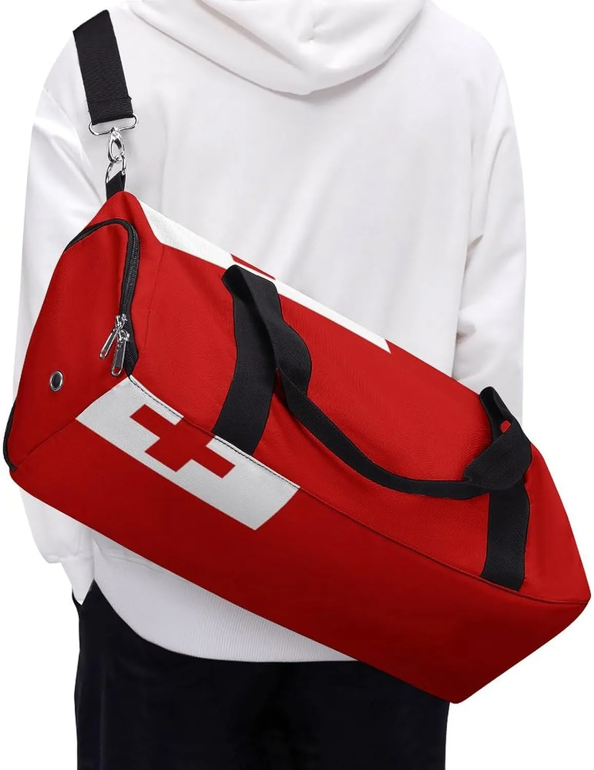 Tonga Flag Travel Duffle for Men Women with Wet Pocket and Shoe Compartment