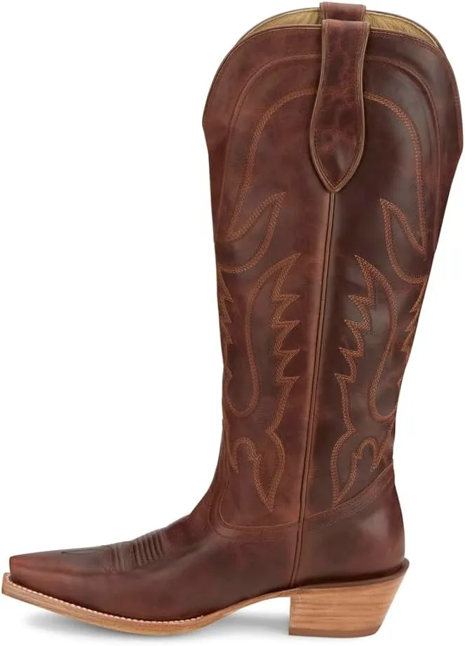 Tony Lama Women's Derby Jess Tall Western Boot Snip Toe - Dr4251