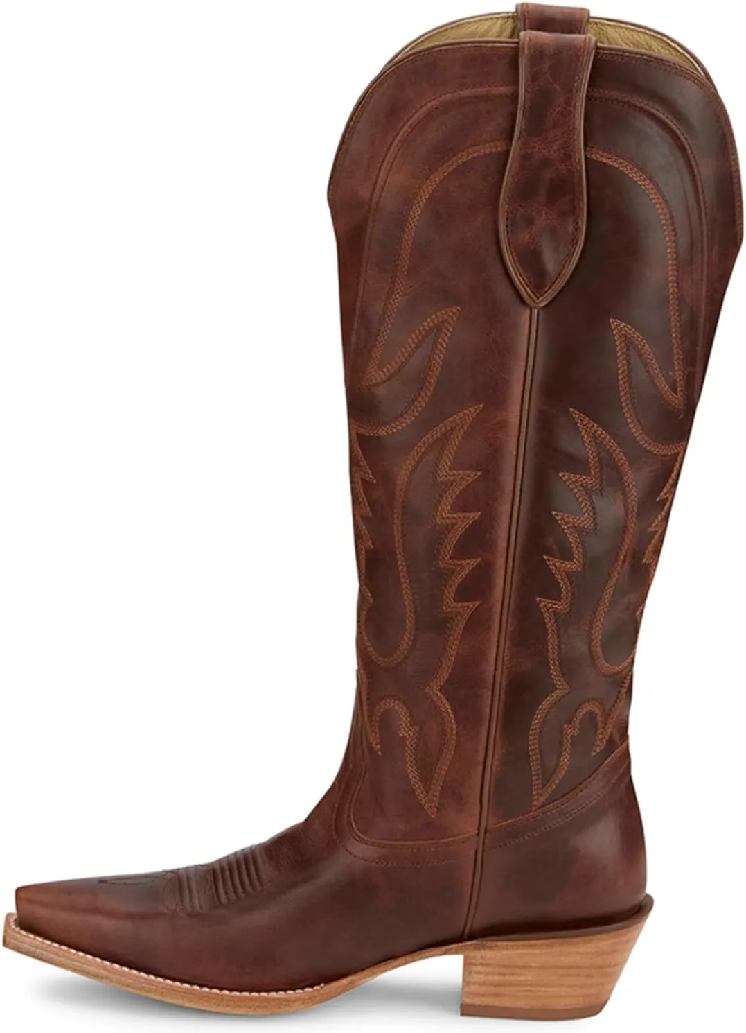 Tony Lama Women's Derby Jess Tall Western Boot Snip Toe - Dr4251