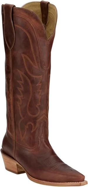 Tony Lama Women's Derby Jess Tall Western Boot Snip Toe - Dr4251