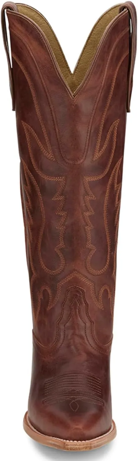 Tony Lama Women's Derby Jess Tall Western Boot Snip Toe - Dr4251