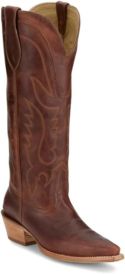 Tony Lama Women's Derby Jess Tall Western Boot Snip Toe - Dr4251