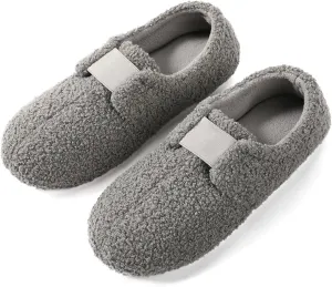 ULTRAIDEAS Women's Soft Curly Fleece Closed Back Indoor Slippers, House Slippers for Women With Elastic