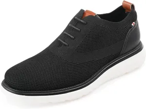 Vance Mens Lamont Tru Comfort Foam Knit Lace-up Round Toe Casual Dress Shoe