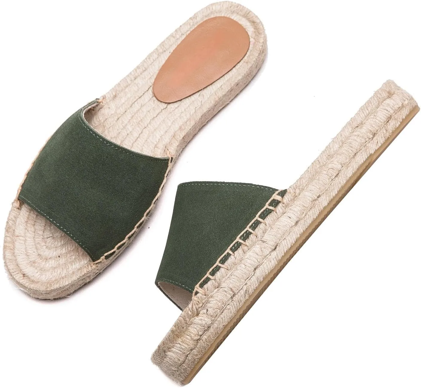 Women's One Word Thick Bottom Slippers - Fashionable Flat Shoes Comfortable Sandals Breathable Non slip Slippers Easy to Wear Suitable for Pairing with T-shirts, Dresses, Jeans