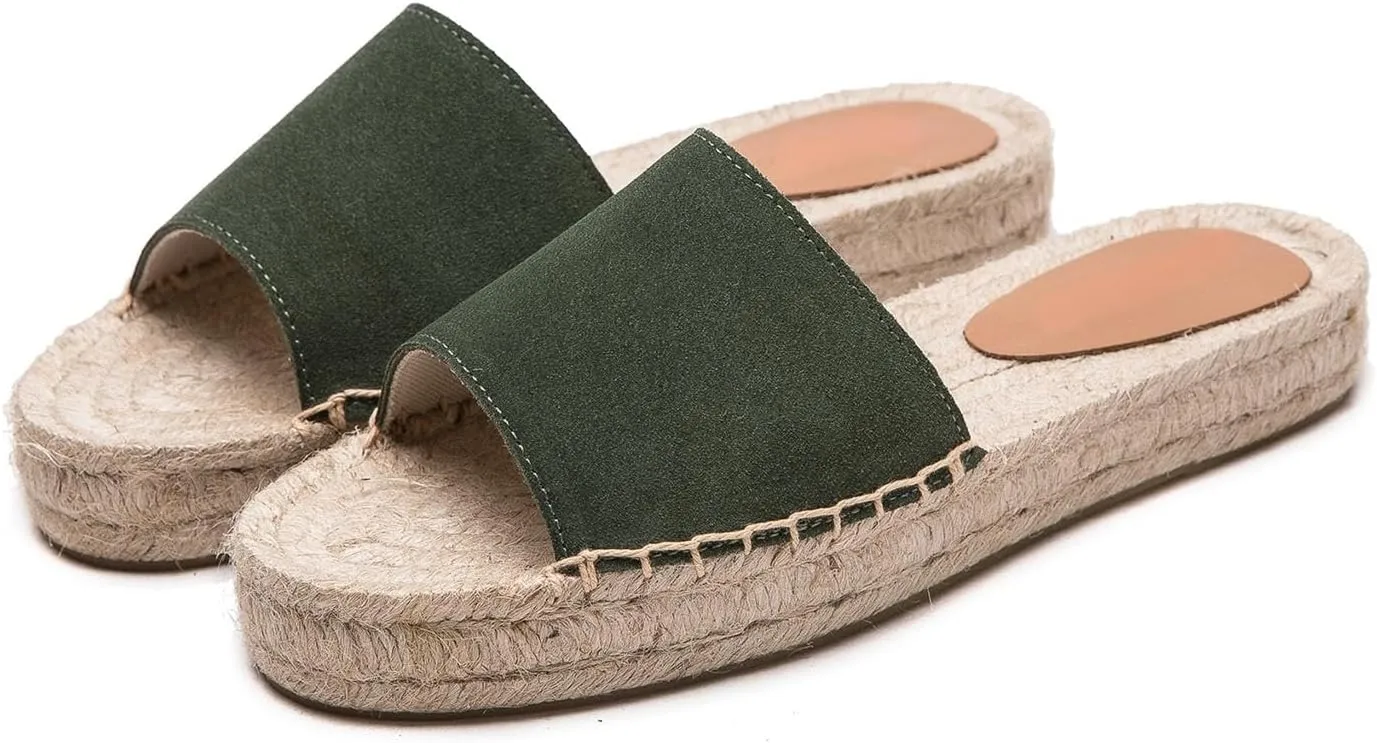 Women's One Word Thick Bottom Slippers - Fashionable Flat Shoes Comfortable Sandals Breathable Non slip Slippers Easy to Wear Suitable for Pairing with T-shirts, Dresses, Jeans
