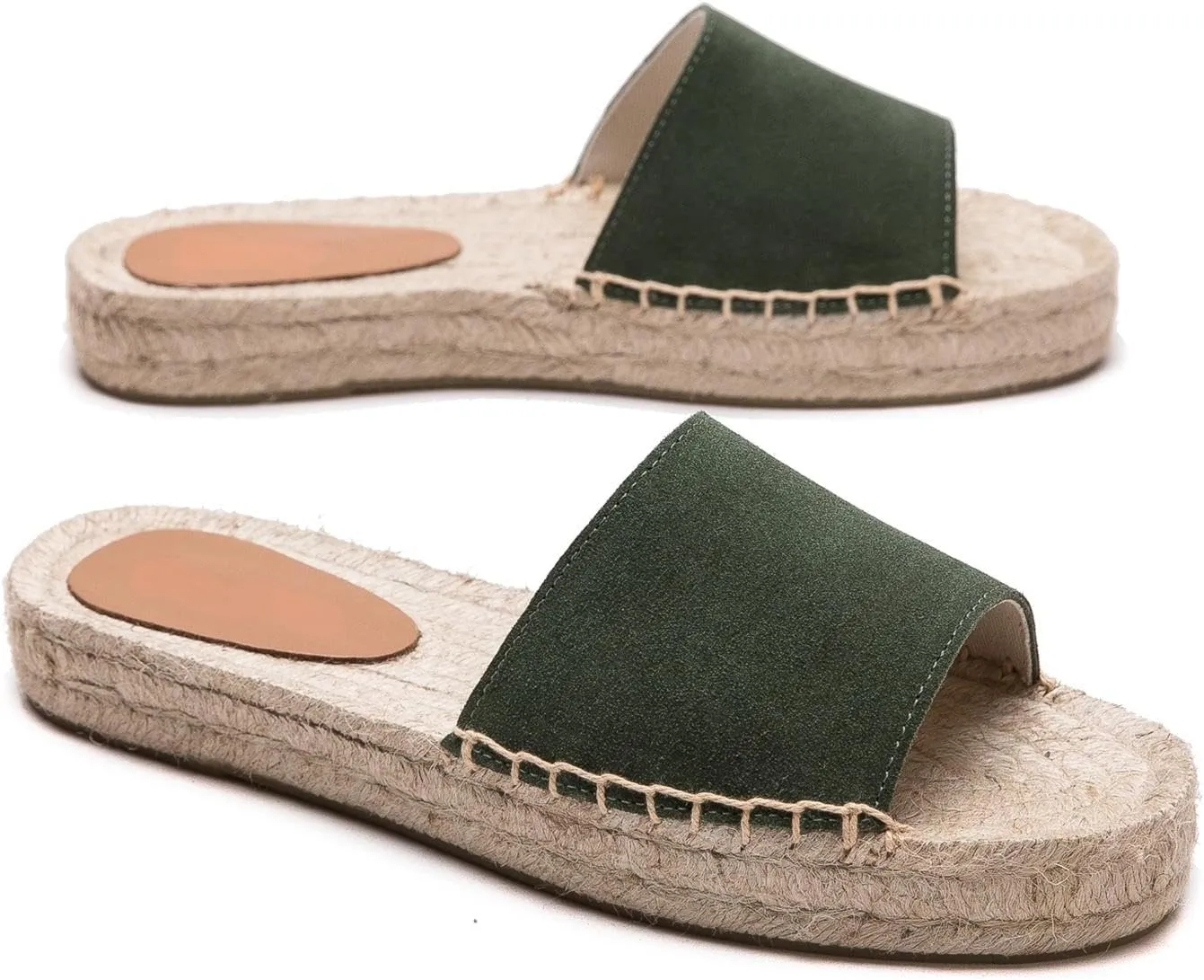 Women's One Word Thick Bottom Slippers - Fashionable Flat Shoes Comfortable Sandals Breathable Non slip Slippers Easy to Wear Suitable for Pairing with T-shirts, Dresses, Jeans
