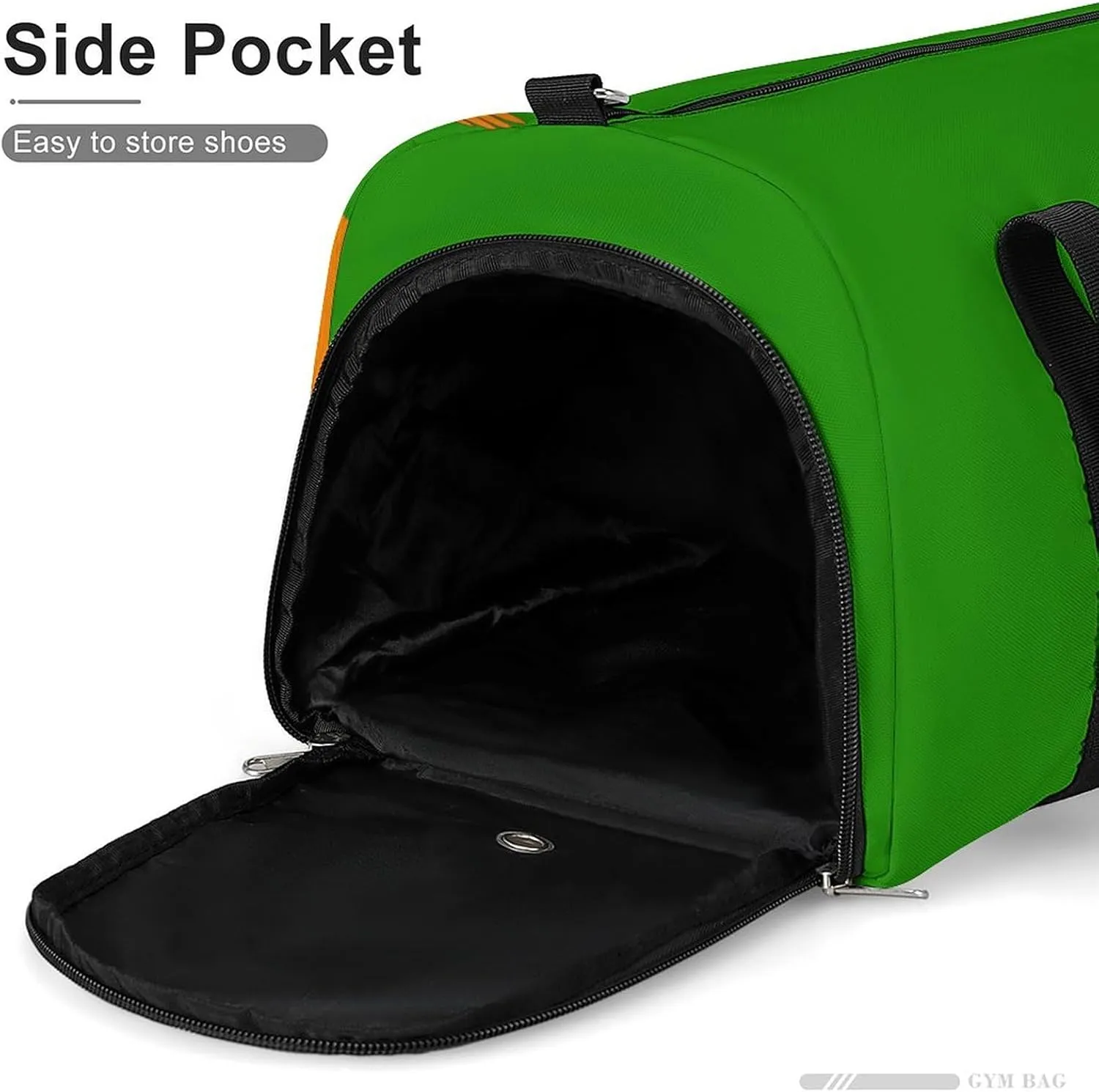 Zambia Flag Sports Gym Bag for Men Women with Shoe Compartment Carry On