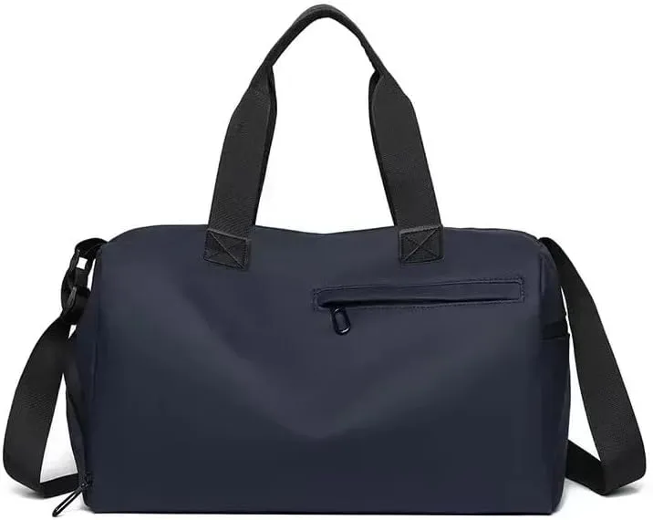 Zipper Large Capacity Oxford Travel Bags Solid Fitness Bags Thickened Fabric High Capacity Waterproof Luggage Sports Bags(Blue)